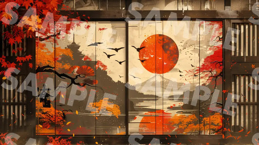 Digital Image Picture Photo Art Japan Autumn Wallpaper Background Dl0366