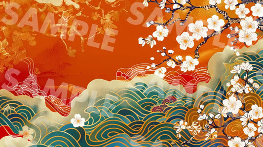 Digital Image Picture Photo Art Japanese Pattern Wallpaper Background dl0828