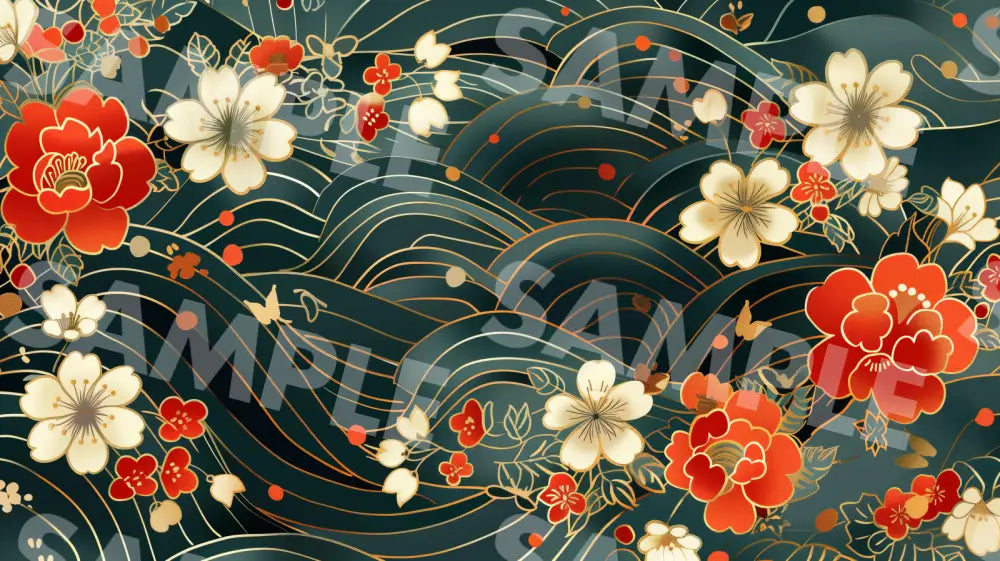 Digital Image Picture Photo Art Japanese Pattern Wallpaper Background dl0830