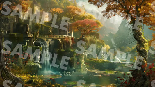 Digital Image Picture Photo Art Lake Side Town Wallpaper Background Dl0184