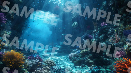 Digital Image Picture Photo Art Nature Under The Sea Wallpaper Background Dl0300