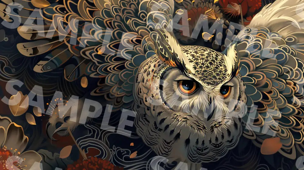 Digital Image Picture Photo Art Owl Wallpaper Background Dl0330