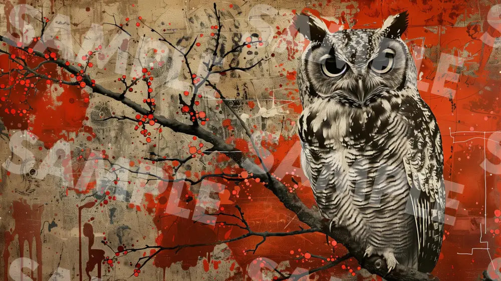 Digital Image Picture Photo Art Owl Wallpaper Background Dl0332