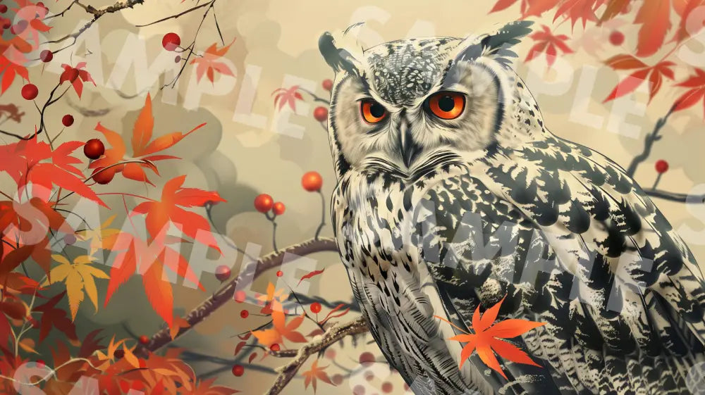 Digital Image Picture Photo Art Owl Wallpaper Background Dl0333