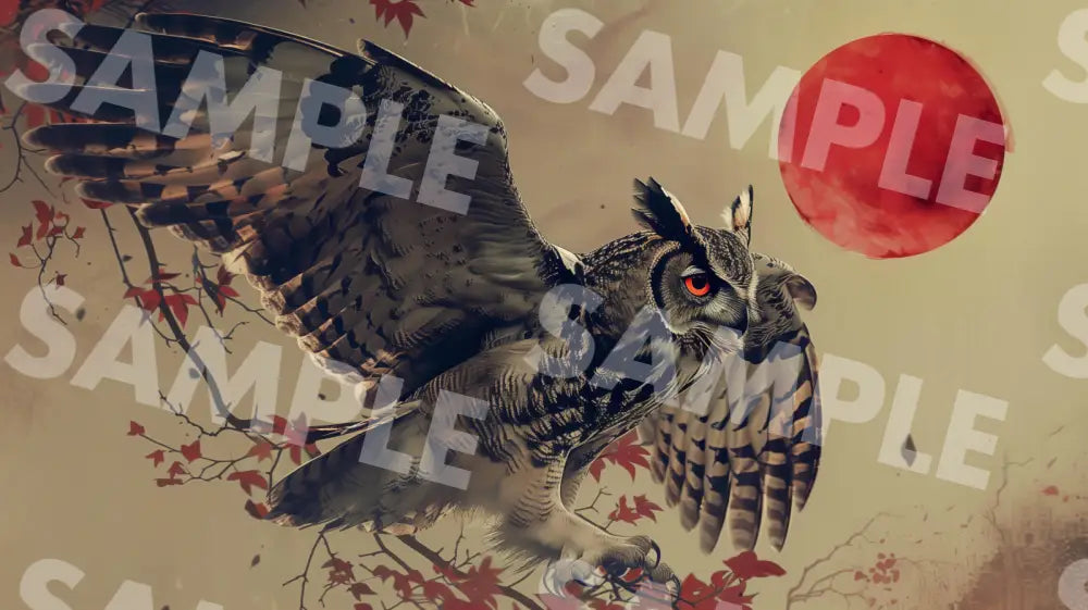 Digital Image Picture Photo Art Owl Wallpaper Background Dl0335