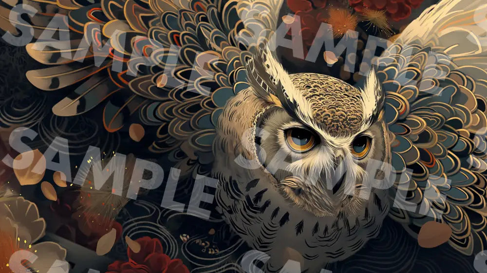 Digital Image Picture Photo Art Owl Wallpaper Background Dl0337