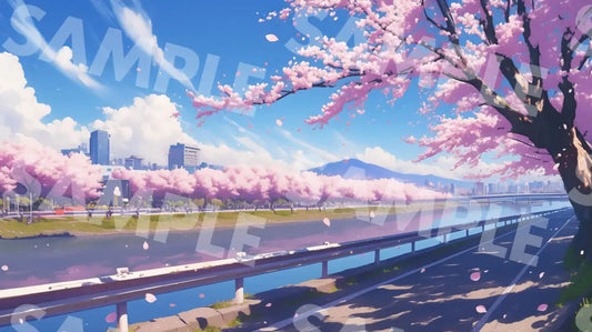 Digital Image Picture Photo Art Scenery Sakura Wallpaper Background Dl0485