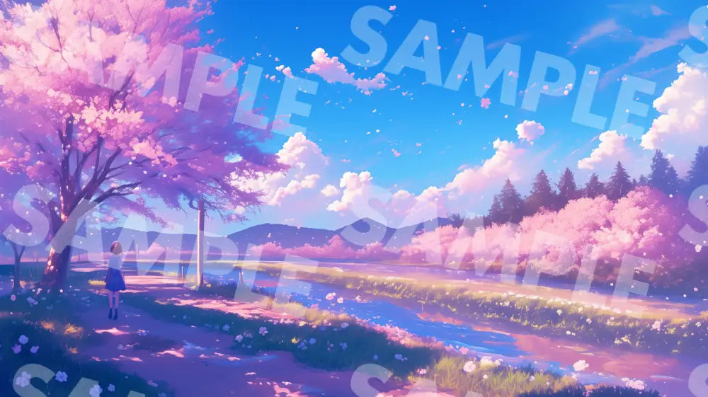 Digital Image Picture Photo Art Scenery Sakura Wallpaper Background Dl0486