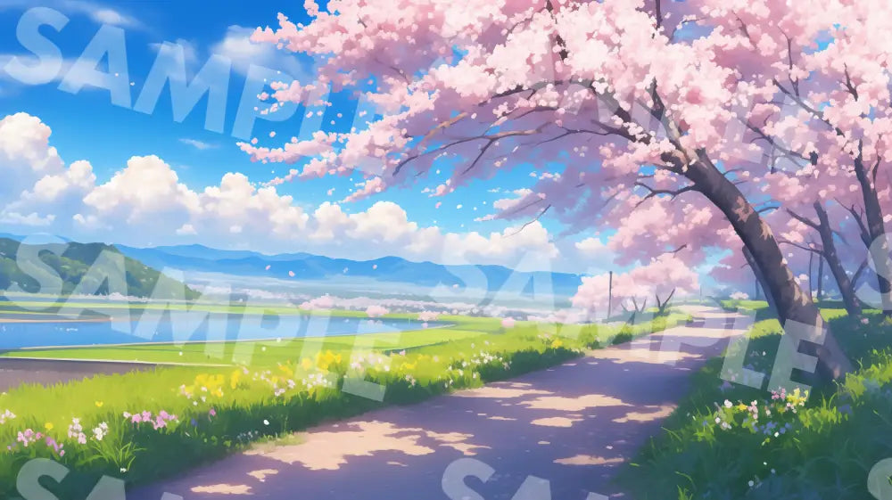 Digital Image Picture Photo Art Scenery Sakura Wallpaper Background Dl0487