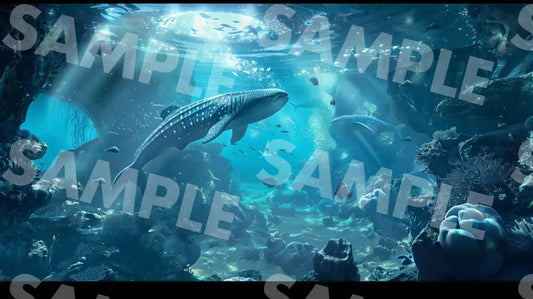 Digital Image Picture Photo Art Under The Sea Wallpaper Background Dl0305