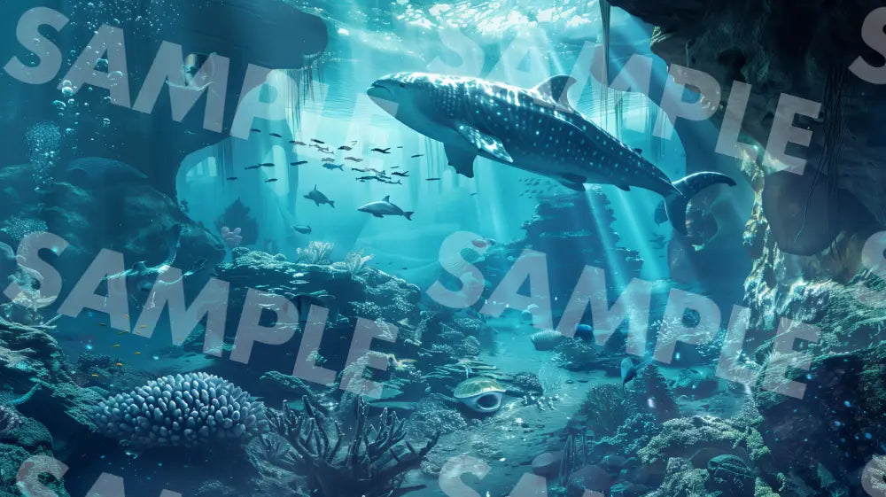 Digital Image Picture Photo Art Under The Sea Wallpaper Background Dl0306