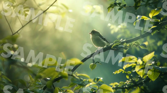 Digital Image Picture Photo Bird In The Forest Wallpaper Background Dl0208