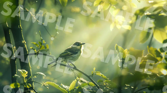 Digital Image Picture Photo Bird In The Forest Wallpaper Background Dl0209