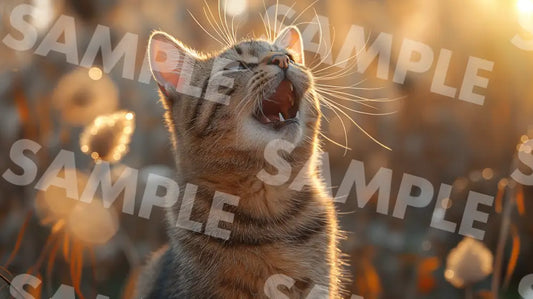 Digital Image Cat Wallpaper Dl0031