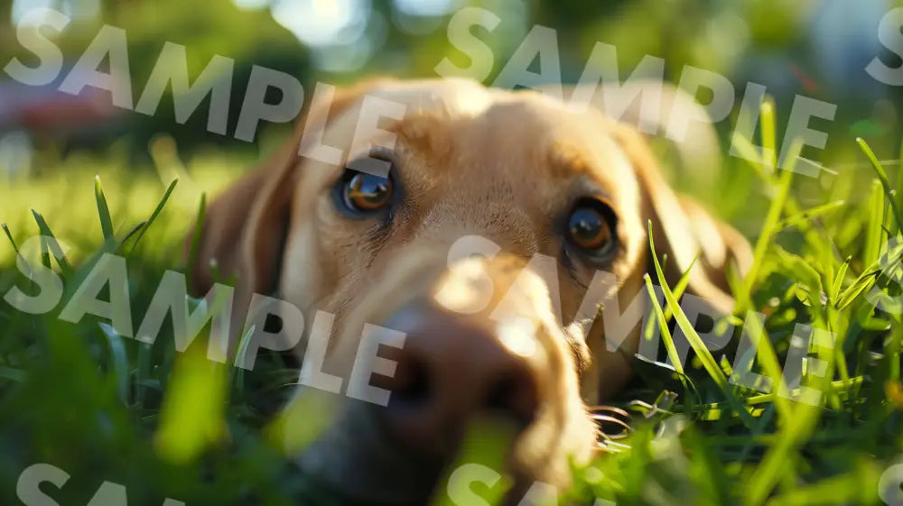 Digital Image Picture Photo Dog In The Yard Wallpaper Background Dl0452