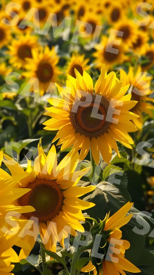 Digital Image Picture Photo Flower Sunflower Wallpaper Background Dl0392