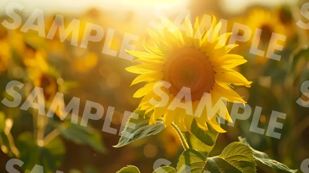 Digital Image Picture Photo Flower Sunflowers Wallpaper Background Dl0687