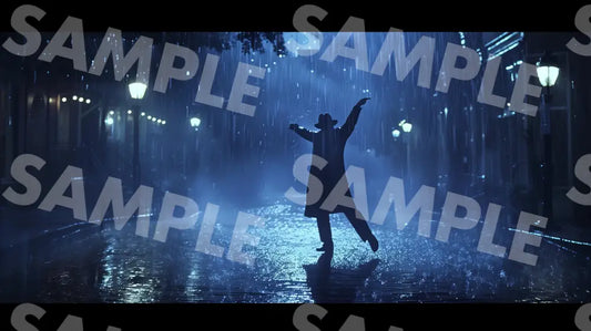 Digital Image Picture Photo Man Dancing In The Rain Wallpaper Background Dl0308