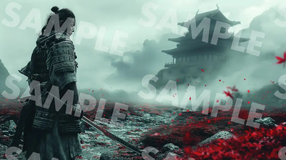 Digital Image Picture Photo Person Samurai Wallpaper Background Dl0112