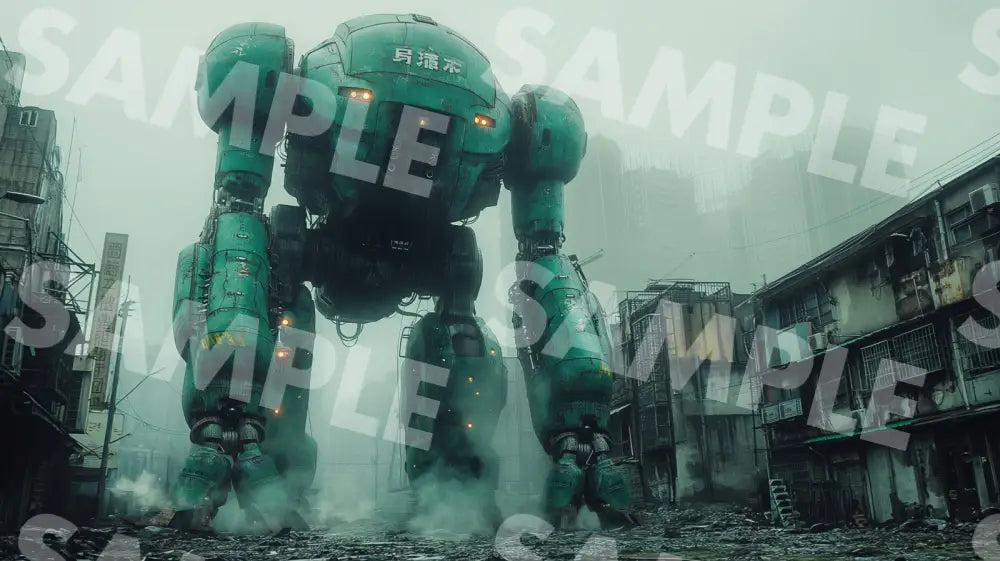 Digital Image Picture Photo Robot Movie Destroyer In Town Wallpaper Background Dl0094