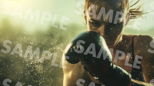 Digital Image Picture Photo Woman Boxing Wallpaper Background Dl0477