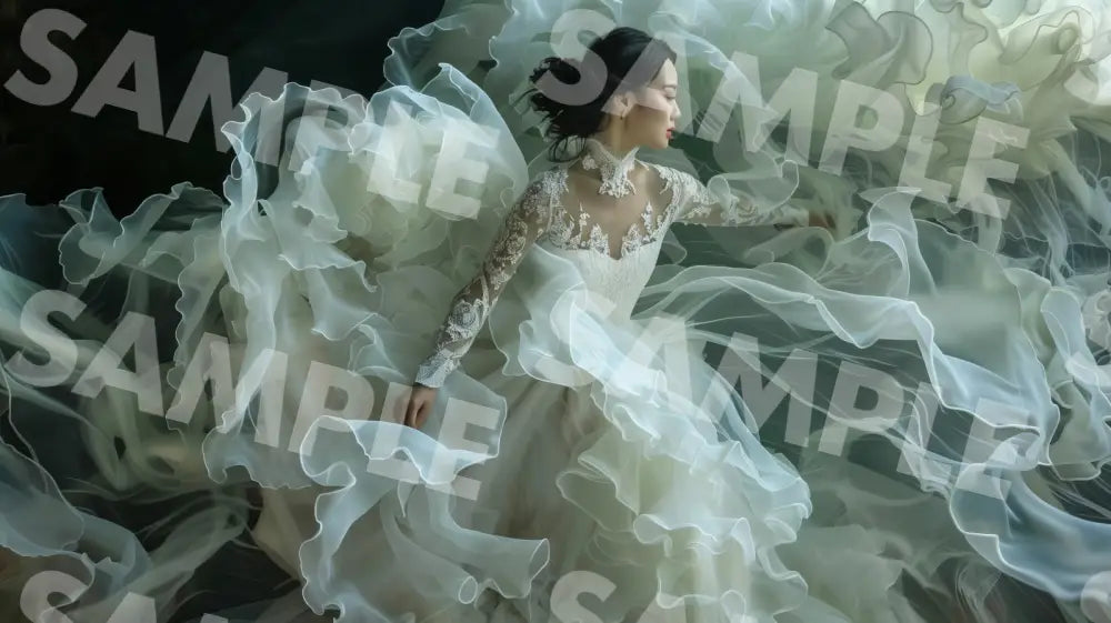 Digital Image Picture Photo Woman Wedding Dress Wallpaper Background Dl0423